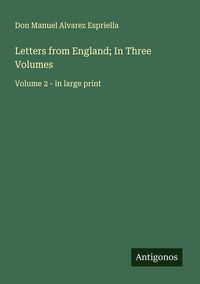 Produktbild: Letters from England; In Three Volumes