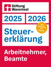 Produktbild: Steuererkl&auml;rung 2025/2026 - Arbeitnehmer, Beamte - Steuerratgeber f&uuml;r die Einkommensteuer mit Steuertipps, f&uuml;r Anf&auml;nger geeignet