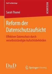 Produktbild: Reform der Datenschutzaufsicht