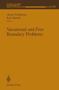 Produktbild: Variational and Free Boundary Problems