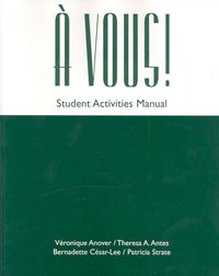 Produktbild: A Vous! an Introductory Course: Student Activities Manual