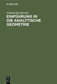 Produktbild: Einf&uuml;hrung in die analytische Geometrie