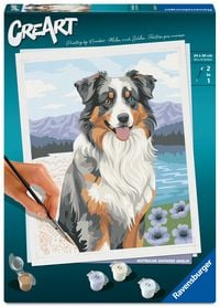 Produktbild: Ravensburger CreArt 12023114 - Australian Shepherd Merlin - Malen nach Zahlen ab 12 Jahren