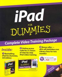 Produktbild: IPad for Dummies, 5th Edition, Book + Online Video Training Bundle