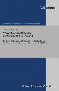 Produktbild: Verwaltungsrechtsschutz durch tribunals in England