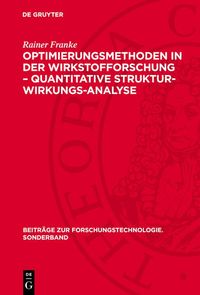 Produktbild: Optimierungsmethoden in der Wirkstofforschung - Quantitative Struktur-Wirkungs-Analyse