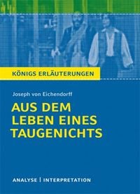 Produktbild: Aus dem Leben eines Taugenichts von Joseph von Eichendorff