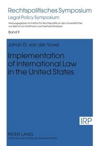 Produktbild: Implementation of International Law in the United States