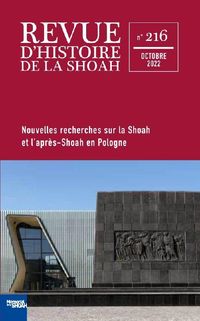 Produktbild: Revue d histoire de la shoah no216