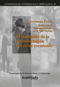 Produktbild: El contenido de la representaci&oacute;n del dolus eventualis