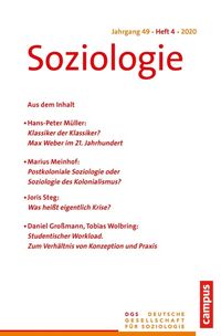 Produktbild: Soziologie 4/2020