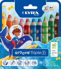 Produktbild: LYRA Aquarellstifte Groove Triple 1 10 St&uuml;ck Kartonetui