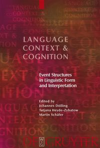 Produktbild: Event Structures in Linguistic Form and Interpretation