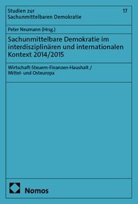 Produktbild: Sachunmittelbare Demokratie im interdisziplin&auml;ren und internationalen Kontext 2014/2015