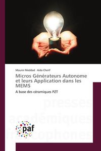 Produktbild: Micros G&eacute;n&eacute;rateurs Autonome et leurs Application dans les MEMS