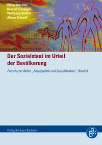 Produktbild: Der Sozialstaat im Urteil der Bev&ouml;lkerung