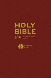 Produktbild: NIV Larger Print Burgundy Hardback Bible