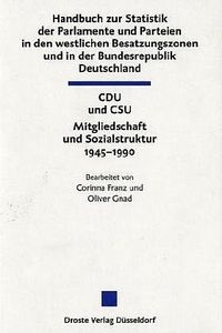 Produktbild: Handbuch zur Statistik der Parlamente und Parteien in den westlichen Besatzungszonen und in der Bundesrepublik Deutschland