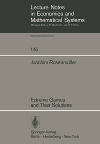 Produktbild: Extreme Games and Their Solutions