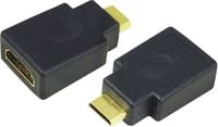 Bild vom Artikel LogiLink AH0009 HDMI Adapter [1x HDMI-Stecker C Mini - 1x HDMI-Buchse] Schwarz vergoldete Steckkontakte vom Autor 
