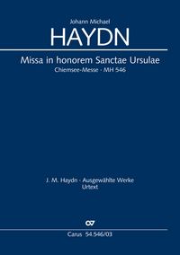 Produktbild: Missa in honorem Sanctae Ursulae (Klavierauszug)