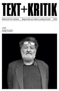 Produktbild: TEXT + KRITIK 238 - Adolf Endler