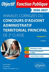 Produktbild: Adjoint administratif territorial principal de 2e classe. Annales corrig&eacute;es