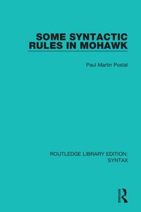 Produktbild: Some Syntactic Rules in Mohawk