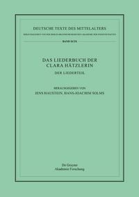 Produktbild: Das Liederbuch der Clara H&auml;tzlerin