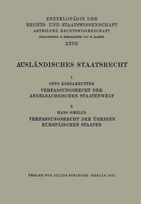Produktbild: Ausl&auml;ndisches Staatsrecht