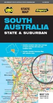 Produktbild: UBD Gregory's: South Australia State & Suburban Map 570 31st