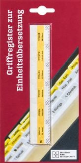 Produktbild: Griffregister f&uuml;r die Einheits&uuml;bersetzung