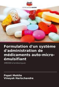 Produktbild: Formulation d'un syst&egrave;me d'administration de m&eacute;dicaments auto-micro-&eacute;mulsifiant