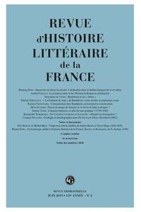 Produktbild: Fre-Revue Dhistoire Litteraire