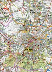 Euregio Aachen, Liege, Maastricht 1:50.000 Wander- und Freizeitkarte