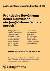 Produktbild: Aachener Bausachverst&auml;ndigentage 2016