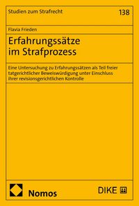 Produktbild: Erfahrungss&auml;tze im Strafprozess