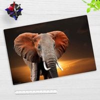 Produktbild: Cover-your-desk Schreibtischunterlage f&uuml;r Kinder Elefant in der Steppe, aus hochwertigem Vinyl, 60 x 40 cm