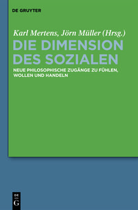 Produktbild: Die Dimension des Sozialen