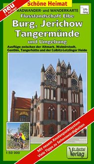 Produktbild: Radwander- und Wanderkarte Flusslandschaft Elbe. Burg, Jerichow, Tangerm&uuml;nde und Umgebung 1 : 50 000