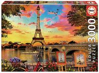 Puzzle Educa Sonnenuntergang Paris 3000 Teile