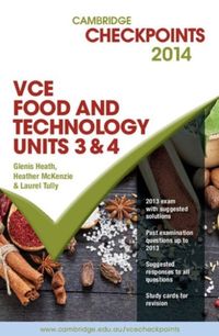Produktbild: Cambridge Checkpoints Vce Food Technology Units 3 and 4 2014 and