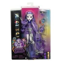 Produktbild: Monster High Spectra Vondergeist Modepuppe mit Frettchen Rhuen und Zubehörteilen
