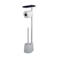 Produktbild: Stand WC-Garnitur Mod. Albella Wei&szlig;, mit praktischer Ablagefl&auml;che