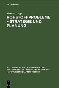 Produktbild: Rohstoffprobleme - Strategie und Planung