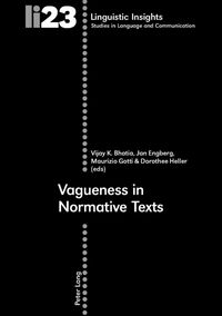 Produktbild: Vagueness in Normative Texts