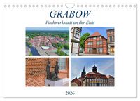 Produktbild: Grabow - Fachwerkstadt an der Elde (Wandkalender 2026 DIN A4 quer), CALVENDO Monatskalender
