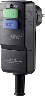 Produktbild: Sygonix SY-3779070 Personenschutz-Schalter 230V Schwarz IP54