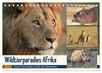 Produktbild: Wildtierparadies Afrika - Eine Foto-Reise durch die Savannen (Tischkalender 2027 DIN A5 quer), CALVENDO Monatskalender