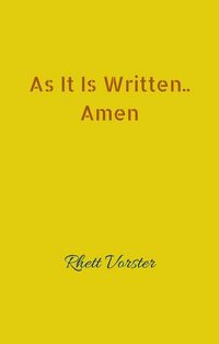 Produktbild: As It Is Written...Amen